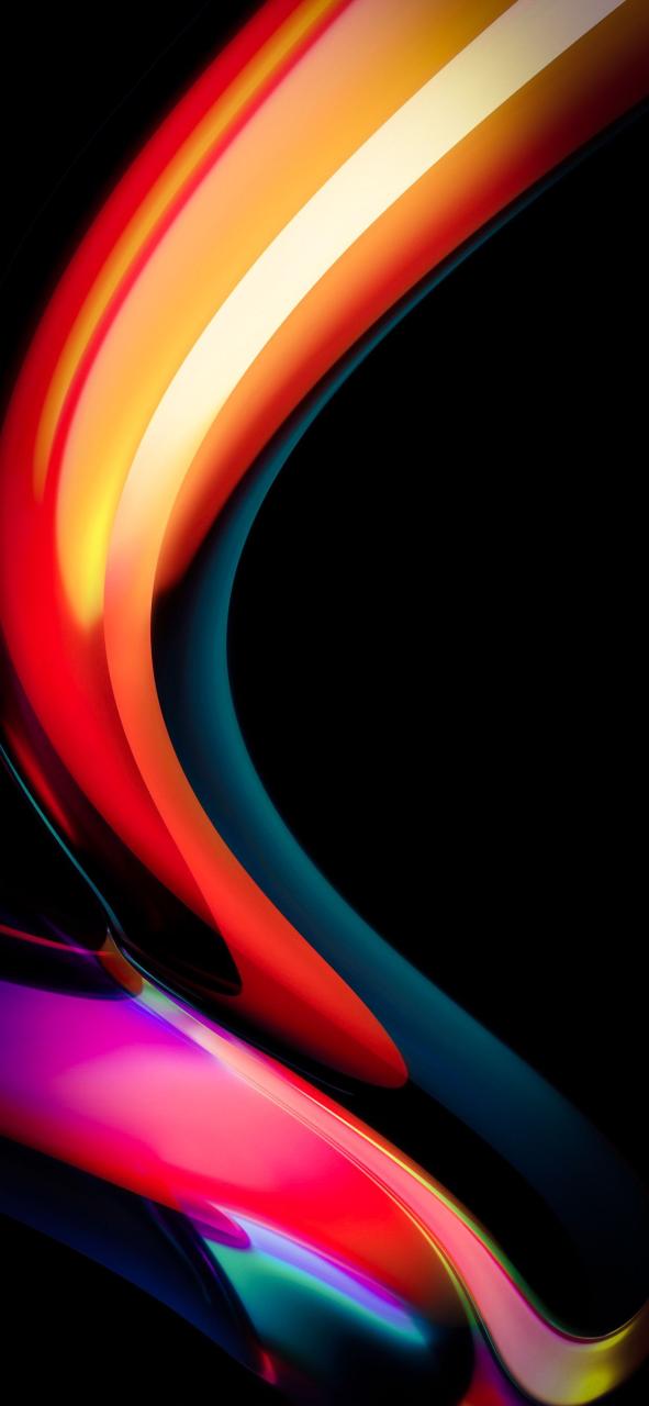 Wallpaper Xiaomi Mi Mix 3, abstract, colorful, dark, OS #20774